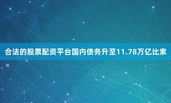 合法的股票配资平台国内债务升至11.78万亿比索